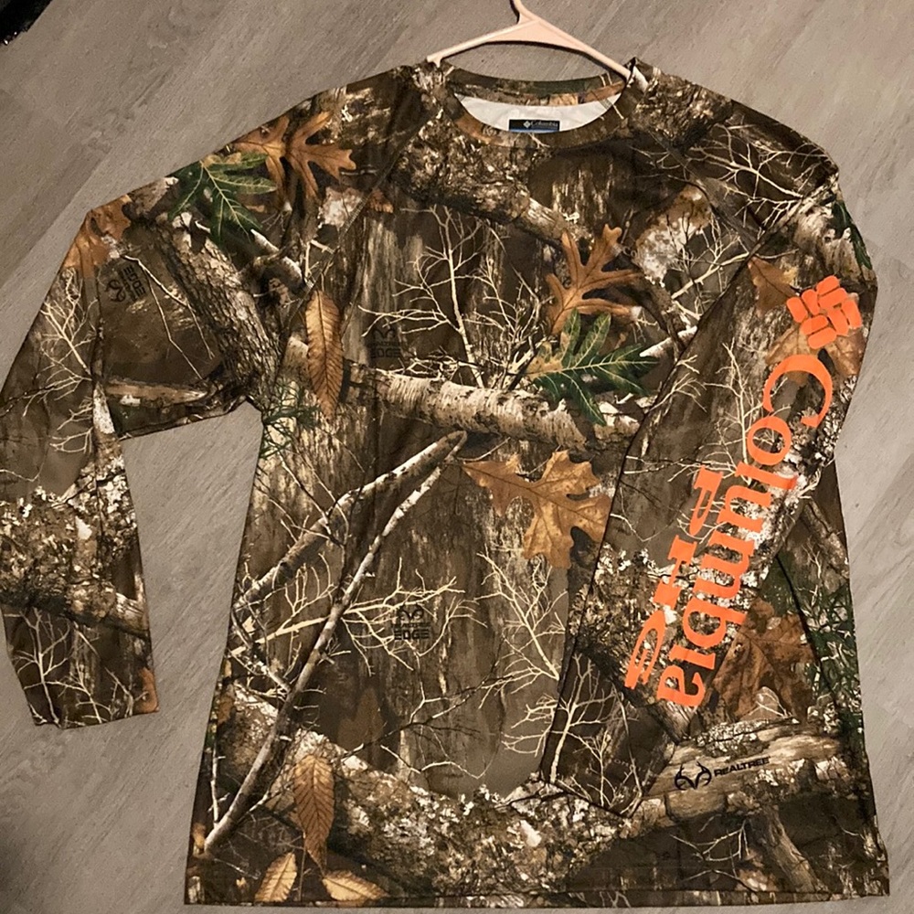 Columbia Camouflage Long Sleeve Shirt